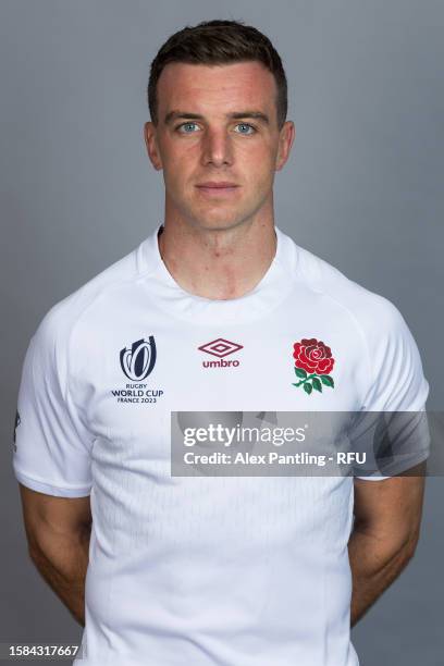 George Ford of England pose for a portrait at The Lensbury on July 05, 2023 in Teddington, England.