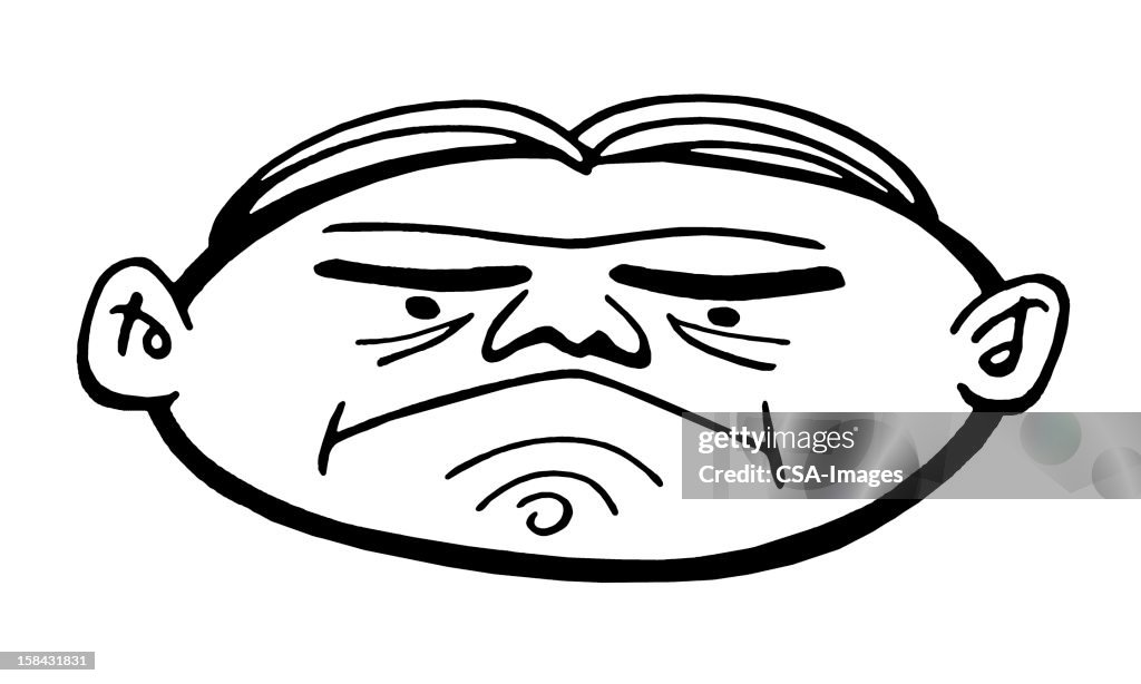 Grumpy Man High Res Vector Graphic Getty Images