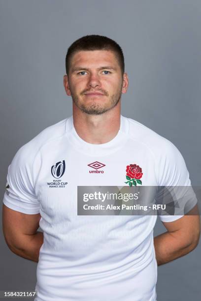 Owen Farrell of England pose for a portrait at The Lensbury on July 05, 2023 in Teddington, England.