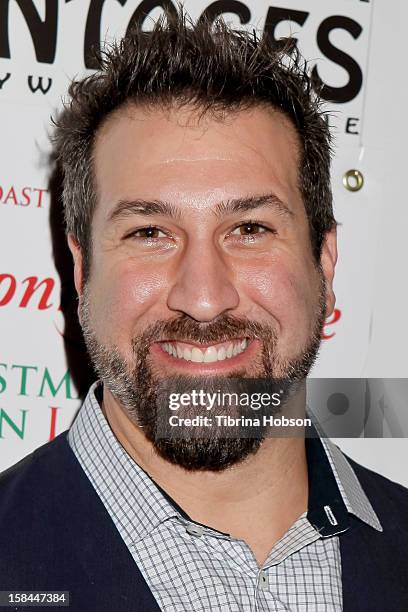 Joey Fatone attends 'Donny & Marie Christmas In Los Angeles' opening night at the Pantages Theatre on December 4, 2012 in Hollywood, California.