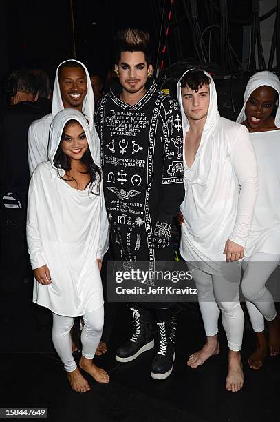 Host Adam Lambert attends "VH1 Divas" 2012 at The Shrine Auditorium on December 16, 2012 in Los Angeles, California.