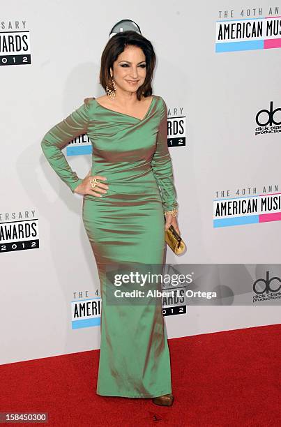 Singer Gloria Estefan arrives for the 40th Anniversary American Music Awards - Arrivals held at Nokia Theater L.A. Live on November 18, 2012 in Los...