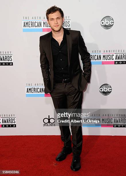 Singer Phillip Phillips arrives for the 40th Anniversary American Music Awards - Arrivals held at Nokia Theater L.A. Live on November 18, 2012 in Los...