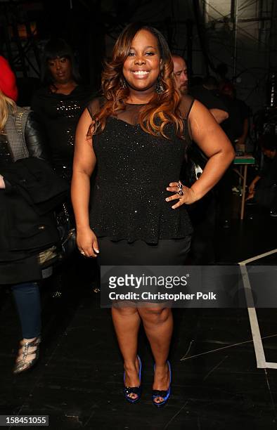 Actress Amber Riley attends "VH1 Divas" 2012 at The Shrine Auditorium on December 16, 2012 in Los Angeles, California.