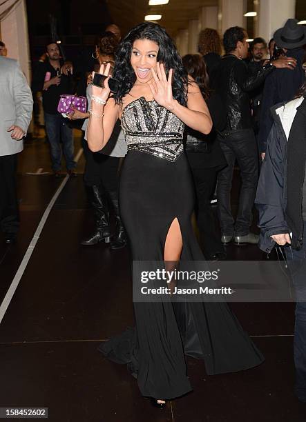 Singer Jordin Sparks attends "VH1 Divas" 2012 held at The Shrine Auditorium on December 16, 2012 in Los Angeles, California.