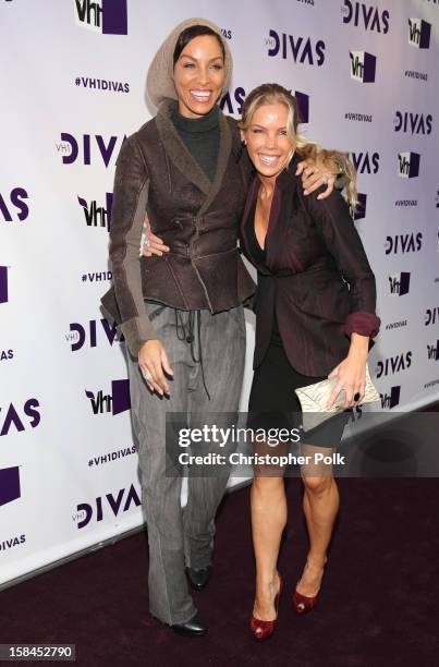Television personalities Nicole Murphy and Jessica Canseco attend "VH1 Divas" 2012 at The Shrine Auditorium on December 16, 2012 in Los Angeles,...