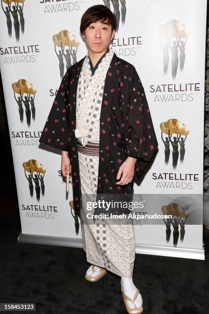 Actor Sanshiro Katsura attends International Press Academy's 17th Annual Satellite Awards at InterContinental Hotel on December 16, 2012 in Century...