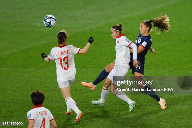 Lieke Martens of Netherlands scores her team's first goal during the FIFA Women's World Cup Australia & New Zealand 2023 Group E match between...