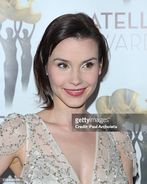 Actress Kristina Anapau attends the International Press Academy's 17th Annual Satellite Awards at InterContinental Hotel on December 16, 2012 in...