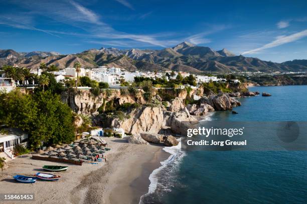 nerja, andalusia - malaga fotografías e imágenes de stock