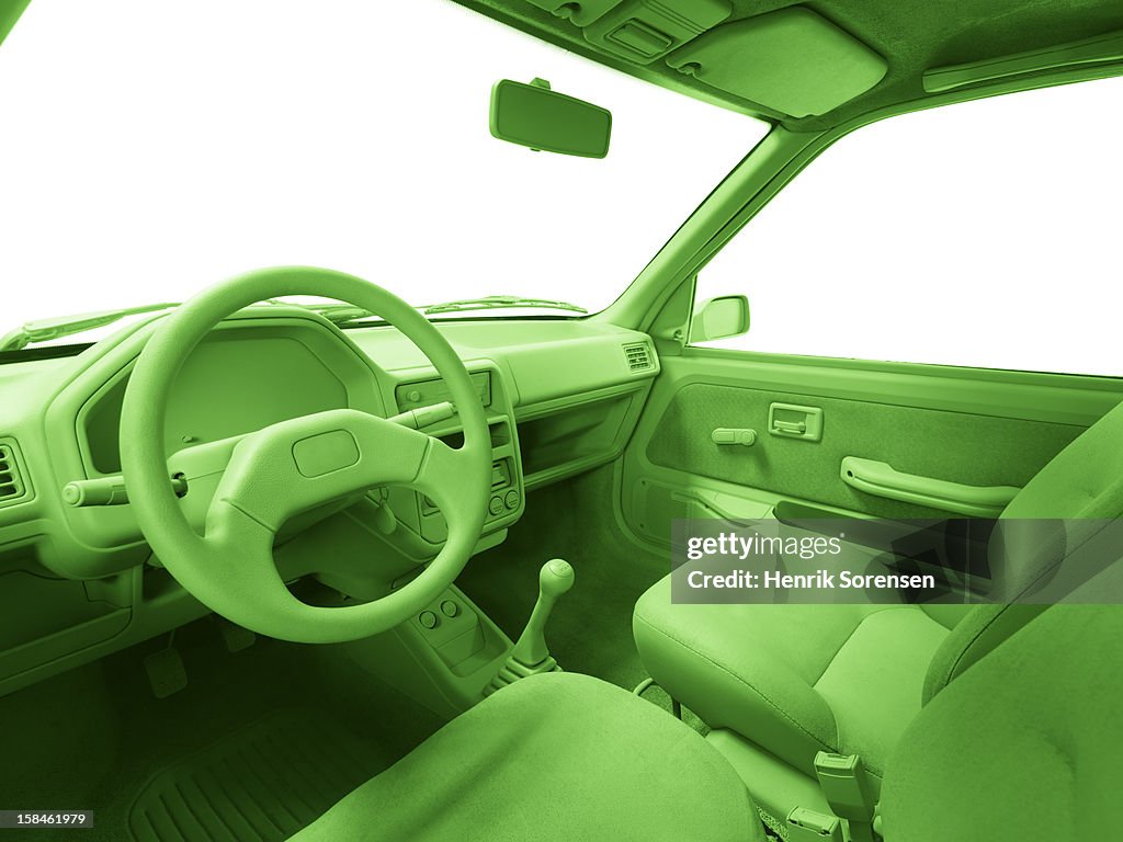 Green car, environment.