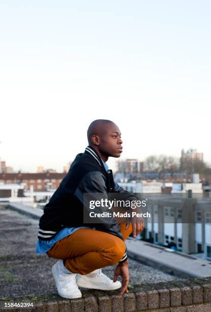 urban shoot, east london - male bomber jacket stock pictures, royalty-free photos & images