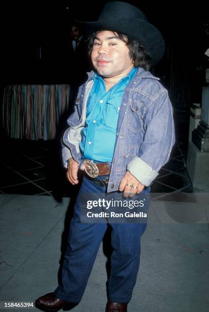 Actor Herve Villechaize attending "Halloween Party" on October 31, 1983 at Le Dome Restaurant in West Hollywood, California.