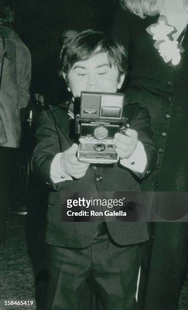 Actor Herve Villechaize attending 37th Annual Golden Globe Awards on January 26, 1980 at the Beverly Hilton Hotel in Beverly Hills, California.