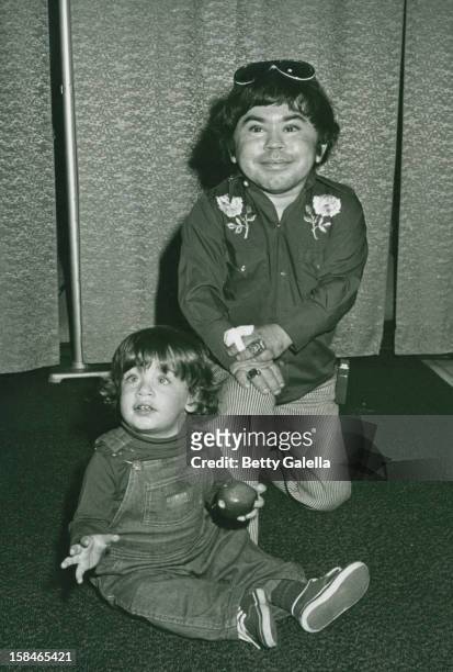 Actor Herve Villechaize and Simon Helberg attending "Stars N Hearts Benefitings the Fund for Animals" on February 14, 1982 at the Santa Monica Civic...