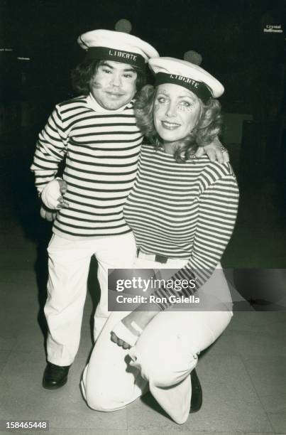 Actor Herve Villechaize and Toby Bishop attending Sixth Annual Hathaway Home For Children Benefit on February 25, 1984