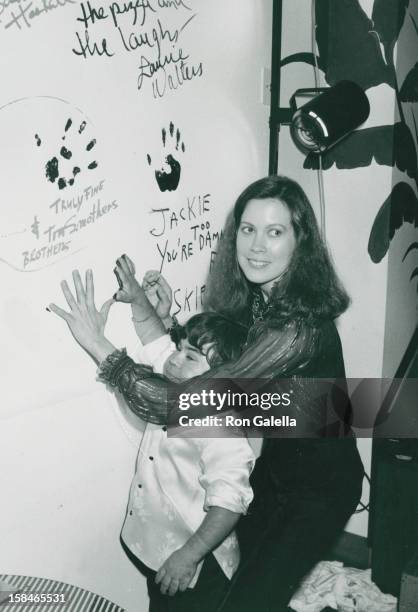 Actor Herve Villechaize and wife Camille Hagen attending "Party for Jackie Mason" on September 14, 1981 at the Improvisation in Los Angeles,...