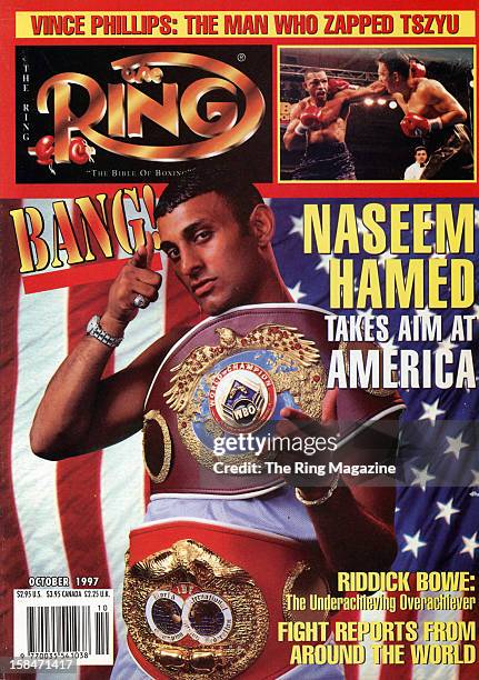 Ring Magazine Cover - Naseem Hamed on the cover.