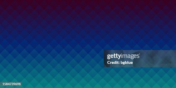 abstract geometric background - mosaic with squares and blue gradient - diamond pattern stock illustrations
