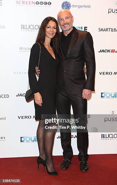 Betty Leboeuf and Franck Leboeuf attend the UK Film Premiere of 'The Double' at Jack-Jones, Oxford Street on December 17, 2012 in London, England.