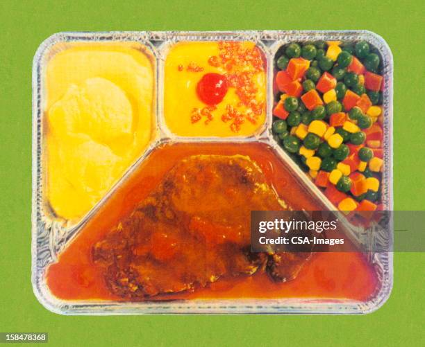 t.v. dinner - tv dinner stock illustrations