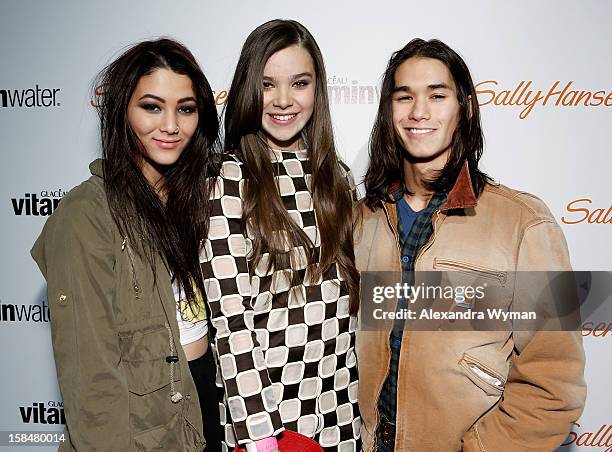 Fivel Stewart, Hailee Steinfeld and Boo Boo Stewart at Hailee Steinfeld's Sweet 16 With vitaminwater and Sally Hansen held at Rolling Stone...