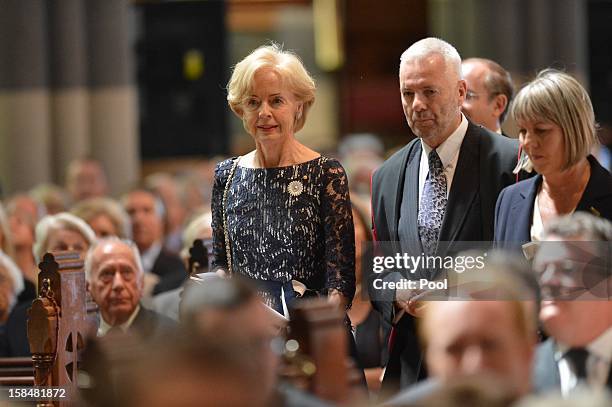 Governor-General of Australia, Quentin Bryce arrives at St. Pauls Cathederal to attend the Memorial Service for Dame Elisabeth Murdoch on December...