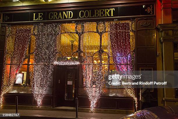 General view of atmosphere at restaurant Le Grand Colbert on December 17, 2012 in Paris, France.
