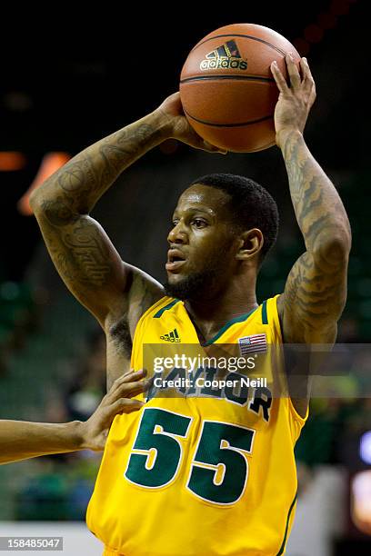 Pierre Jackson of the Baylor University Bears brings the ball up the court against the USC Upstate Spartans on December 17, 2012 at the Ferrell...