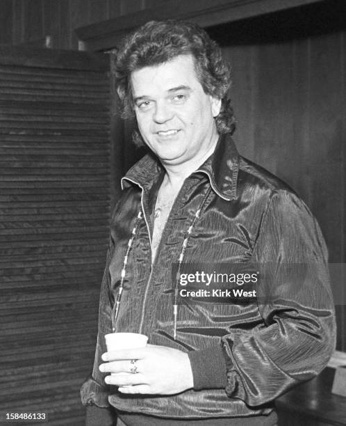 Conway Twitty backstage at Countryside Opry, Chicago, Illinois, March 30, 1980.