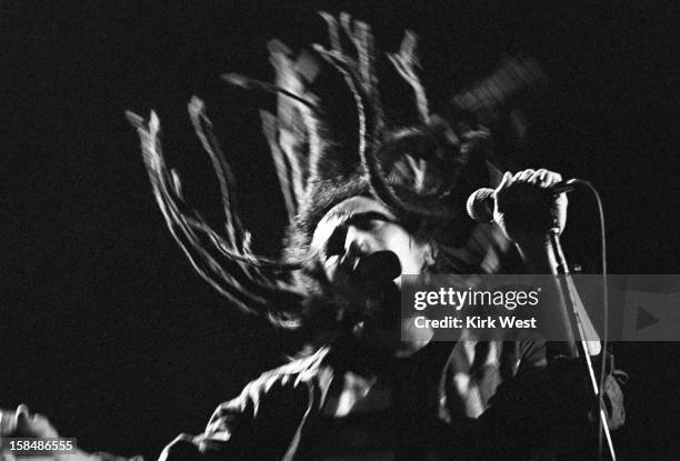Bob Marley and the Wailers perform at the Uptown Theater, Chicago, Illinois, November 13, 1979.