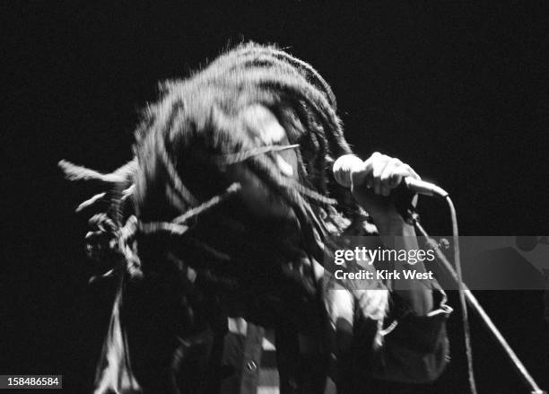 Bob Marley and the Wailers perform at the Uptown Theater, Chicago, Illinois, November 13, 1979.