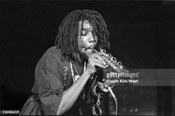 Peter Tosh performs at Park West, Chicago, Illinois, December 24, 1979.