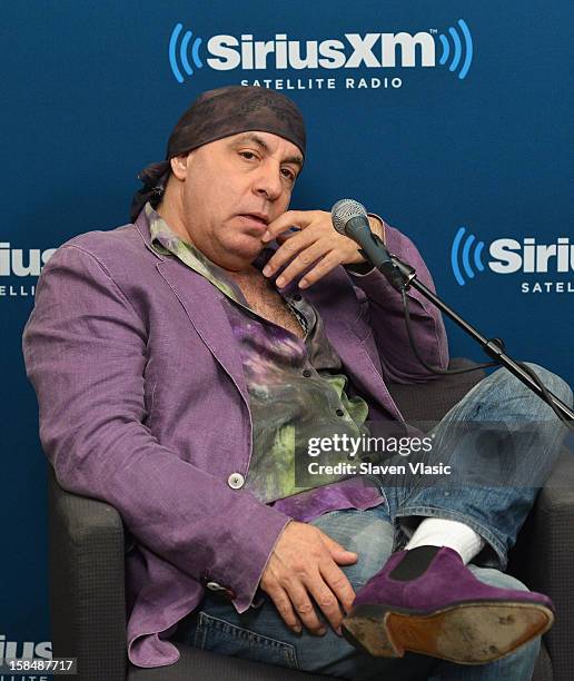 Steven Van Zandt attends SiriusXM "Not Fade Away" Town Hall with David Chase, James Gandolfini and Steven Van Zandt and host Terence Winter on...