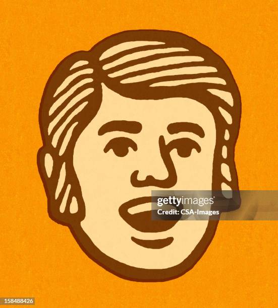 man with his mouth open - man looking inside mouth illustrated stock illustrations