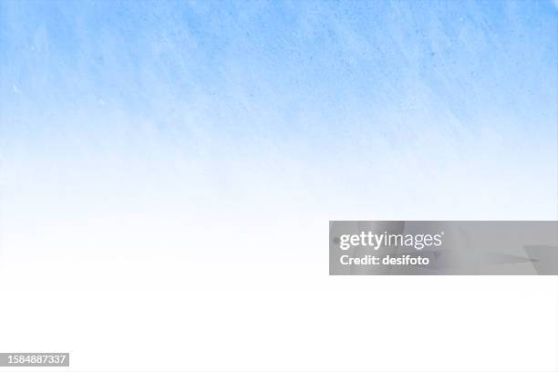 bright light sky blue and faded white coloured blotched, rough, textured effect rustic and smudged blank empty horizontal ombre vector backgrounds with subtle texture all over - subtle background texture stock illustrations
