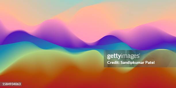 desert dunes sunset landscape. abstract background with dynamic effect. - red sand background stock illustrations