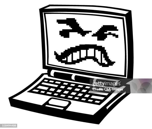 22 Frowning Computer High Res Illustrations - Getty Images