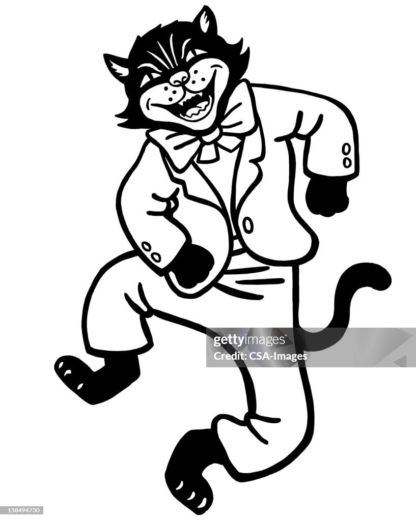 Dancing Cat Vector Dancing Cat High-Res Vector Graphic - Getty Images