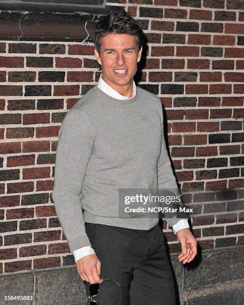 Actor Tom Cruise as seen on December 17, 2012 in New York City.