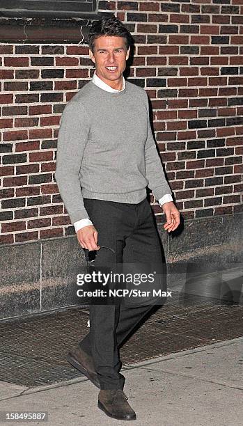 Actor Tom Cruise as seen on December 17, 2012 in New York City.