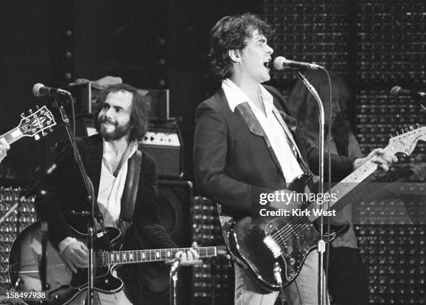 Steve Goodman and John Prine perform at Park West, Chicago, Illinois, September 24, 1978.