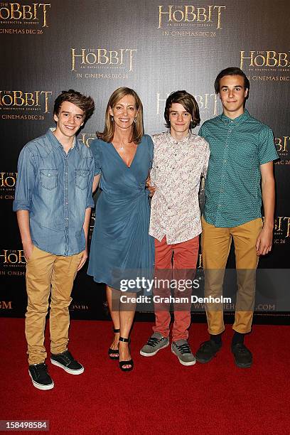 Kerry Armstrong attends the Melbourne premiere of 'The Hobbit: An Unexpected Journey' at Village Cinemas on December 18, 2012 in Melbourne, Australia.