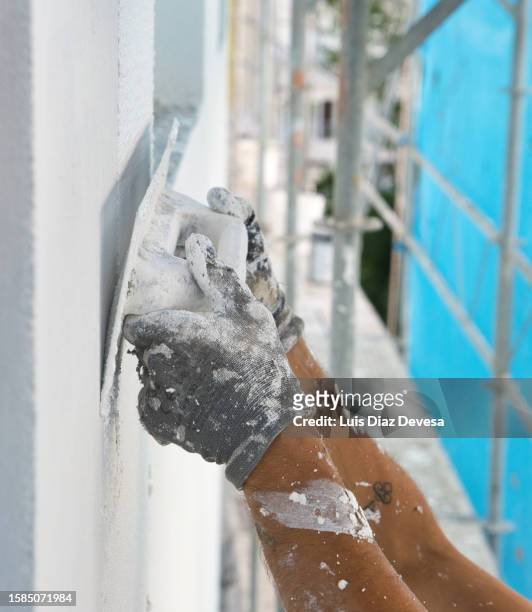 thermal insulation composite system external - water repellent stock pictures, royalty-free photos & images