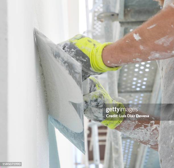 thermal insulation composite system external - net casting spider stock pictures, royalty-free photos & images