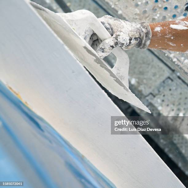 thermal insulation composite system external - net casting spider stock pictures, royalty-free photos & images