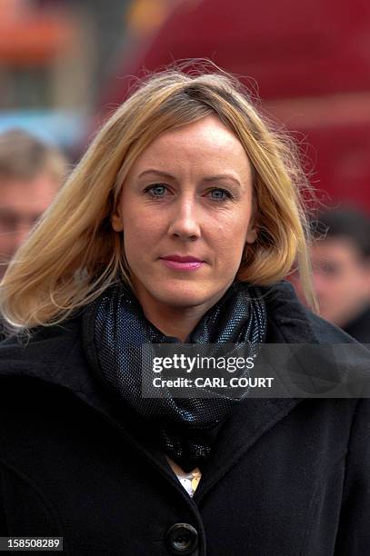 Sally Roberts, the mother of seven-year-old cancer patient Neon, arrives at the High Court in central London on December 18, 2012 for a hearing in...