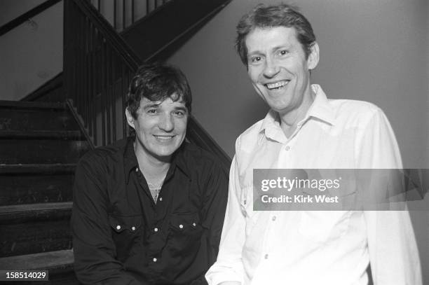 Levon Helm and Rick Danko perform at Stages, Chicago, Illinois, March 6, 1983.