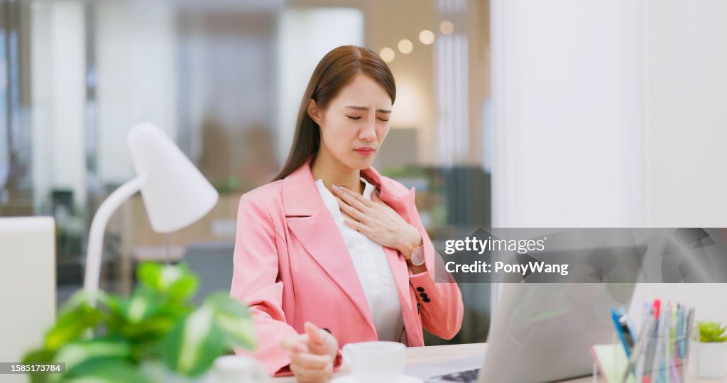 Woman has acid reflux