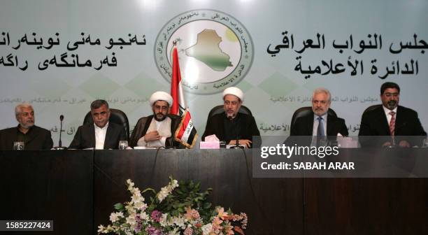 - Hadi Al-Ameri, the head of Badr organization, Sheikh Salah al-Obeidi, spokesman for firebrand Shiite cleric Moqtada al-Sadr's office in the...